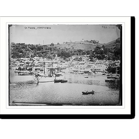 Historic Print, St. Pierre, Martinique, 16" x 20"