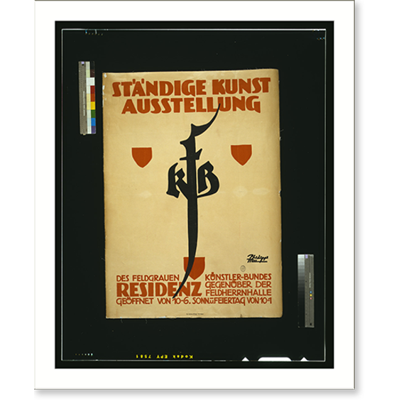 Historic Print, Ständige Kunst Ausstellung des Feldgrauen Künstler-Bundes ..., 16" x 20"