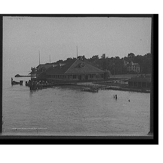 Historic Print, Stag Island casino, Port Huron, Mich., 18" x 24"