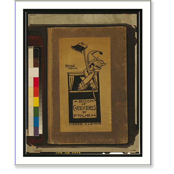Historic Print, Stage Folk: A book of caricatures by Frueh, 16" x 20"
