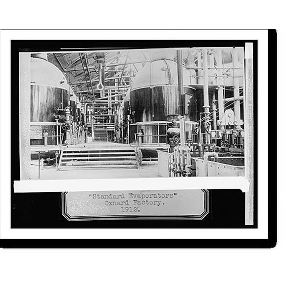 Historic Print, Standard Evaporators, Oxnard, [California], factory, 16" x 20"