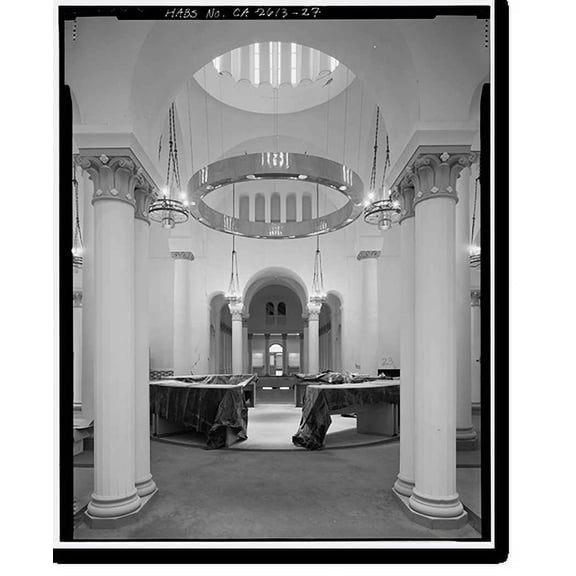 Historic Print, Stanford University Library, Stanford University, Palo Alto, Santa Clara County, CA - 27, 18" x 24"