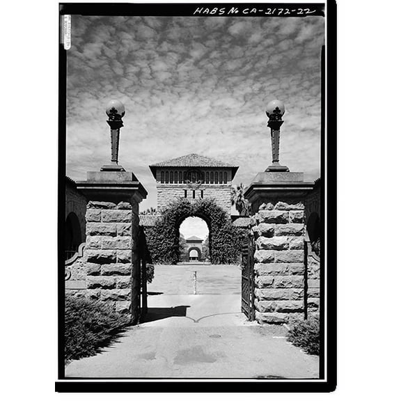 Historic Print, Stanford University Quadrangle, Stanford University Campus, Stanford, Santa Clara County, CA - 22, 16" x 20"