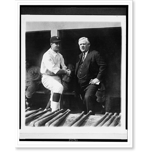Historic Print, Stanley Harris, manager of the Washington team, and