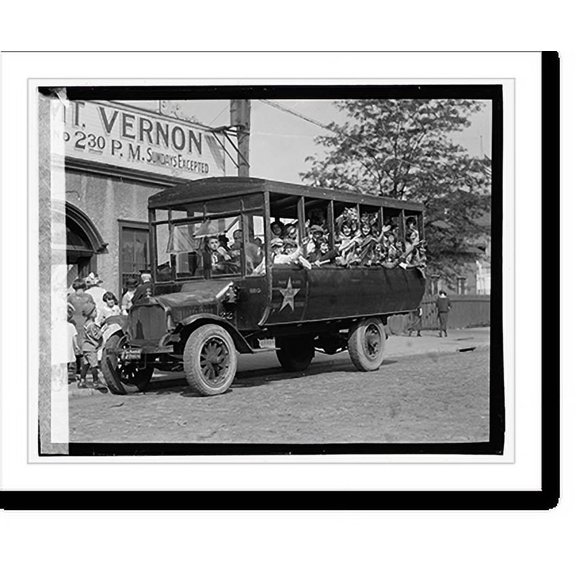 Historic Print, Star orphans excursion, Aug. 1923 - 5, 18" x 24"