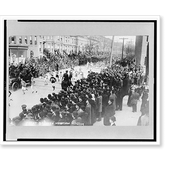 Historic Print, Start of Brooklyn marathon, 18" x 24"