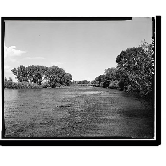 Historic Print, State Bridge, Spanning Rio Grande River, Del Norte vicinity, Rio Grande County, CO - 2, 18" x 24"
