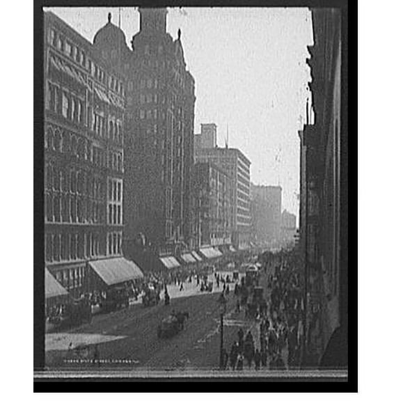 Historic Print, State Street, Chicago, Ill., 18" x 24"