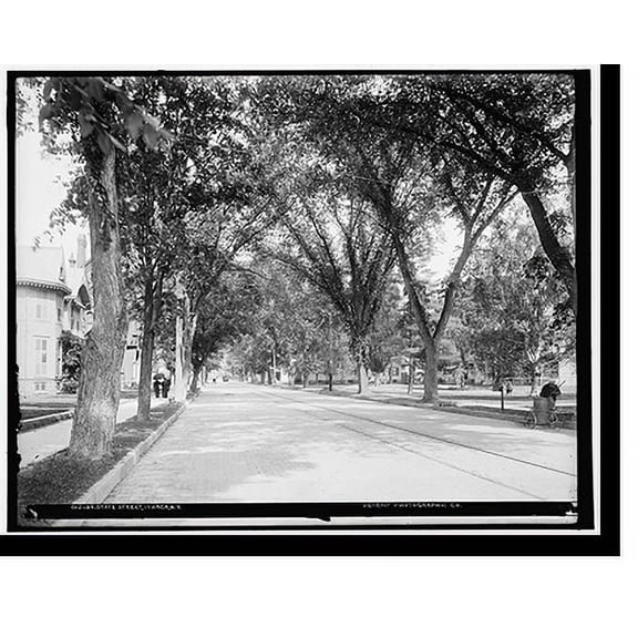Historic Print, State Street, Ithaca, N.Y., 18" x 24"