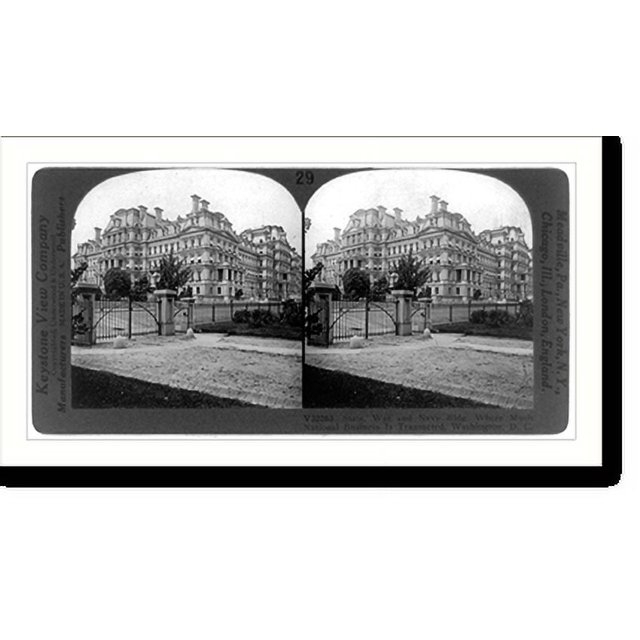 Historic Print, State, War and Navy Bldg., where much national business