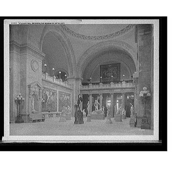 Historic Print, Statuary Hall, Metropolitan Museum of Art, N.Y. City, 16" x 20"