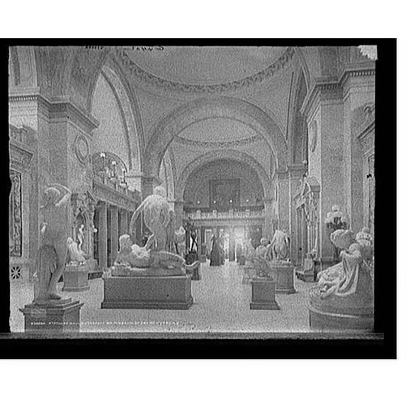Historic Print, Statuary Hall, Metropolitan Museum of Art, New York, N.Y., 16" x 20"