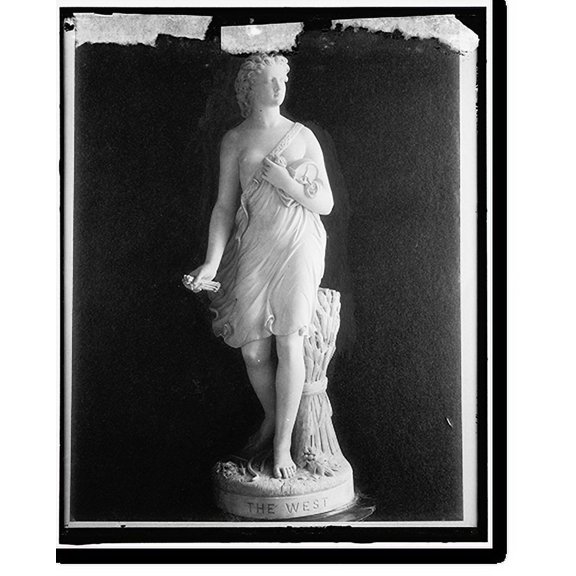Historic Print, [Statue: The West], 16" x 20"