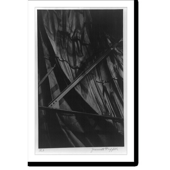 Historic Print, [Statue of Liberty: Interior study of metal braces, forged to follow the lines of the draperies], 18" x 24"