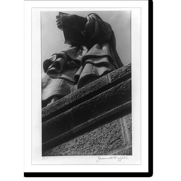 Historic Print, [Statue of Liberty: View from walk at top of the pedestal from bottom of statue], 18" x 24"