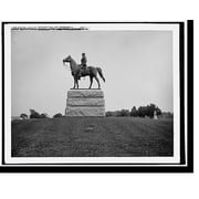 Historic Print, Statue of Major General George Gordan [sic] Meade, Gettysburg, Pa., 16" x 20"