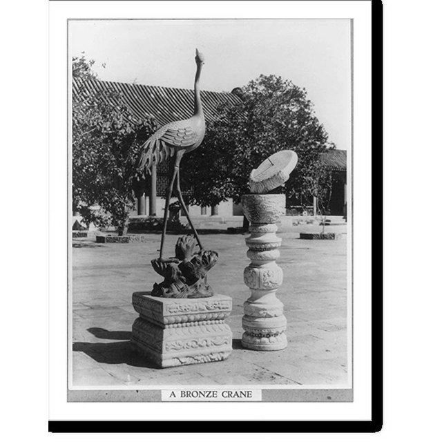Historic Print, [Statues at the Summer Palace, Peking, China] A bronze