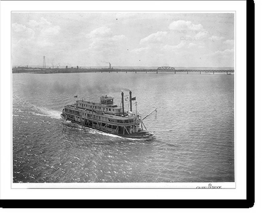 Historic Print, [Steamboat BETSY ANN in Louisville, Ky. harbor], 16" x