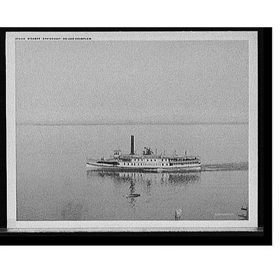 Historic Print, Steamer Chateaugay on Lake Champlain, 18" x 24"