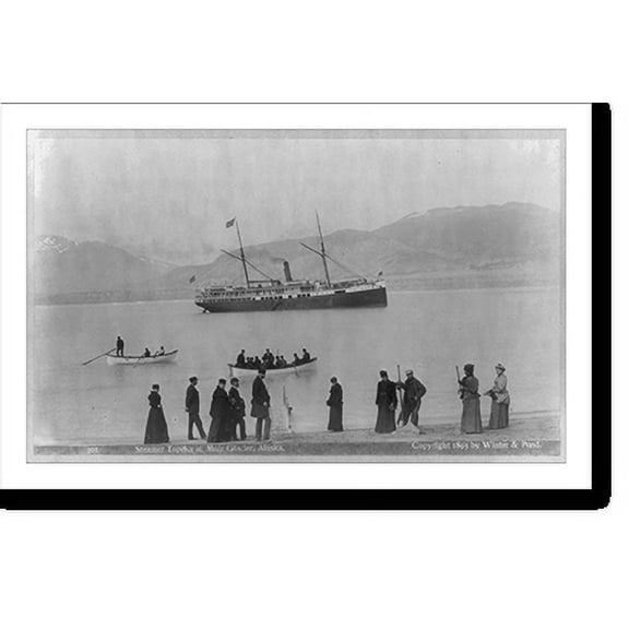 Historic Print, Steamer TOPEKA at Muir Glacier, Alaska, 18" x 24"