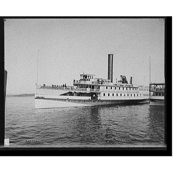 Historic Print, [Steamer Vermont, Lake Champlain, N.Y.], 16" x 20"