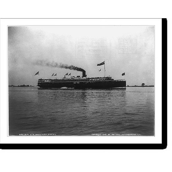 Historic Print, Steamer WESTERN STATES, 18" x 24"