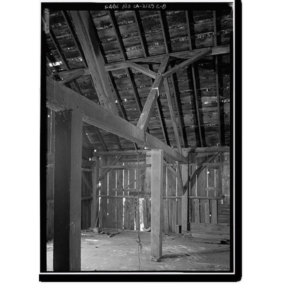 Historic Print, Steele Brothers Dairies, Cloverdale Ranch Barn, Pescadero vicinity, San Mateo County, CA - 8, 18" x 24"