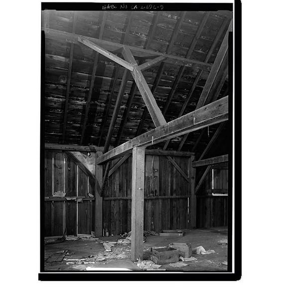 Historic Print, Steele Brothers Dairies, Cloverdale Ranch Barn, Pescadero vicinity, San Mateo County, CA - 9, 18" x 24"