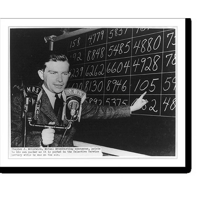 Historic Print, Stephen J. McCormick, Mutual Broadcasting announcer