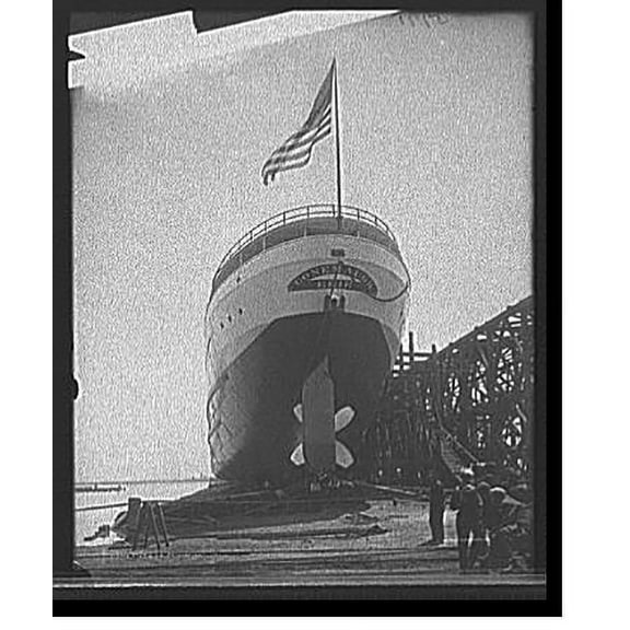 Historic Print, Stern, S.S. Conemaugh, 18" x 24"