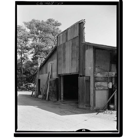 Historic Print, Stevens Ranch Complex, State Route 101, Coyote vicinity, Santa Clara County, CA - 4, 18" x 24"