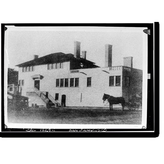 Historic Print, Stevenson-Osbourne House, Hyde & Lombard Streets, San Francisco, San Francisco County, CA, 18" x 24"