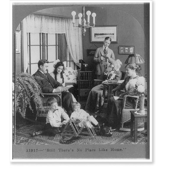 Historic Print, Still theres no place like home, 16" x 20"