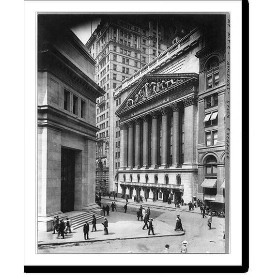 Historic Print, Stock Exchange Bldg., New York City, 16" x 20"