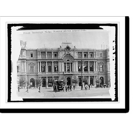 Historic Print, Stock Exchange, Buenos Aires, 16" x 20"