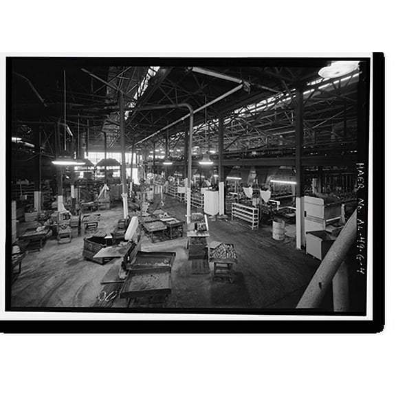 Historic Print, Stockham Pipe & Fittings Company, Brass Foundry, 4000 Tenth Avenue North, Birmingham, Jefferson County, AL - 4, 16" x 20"