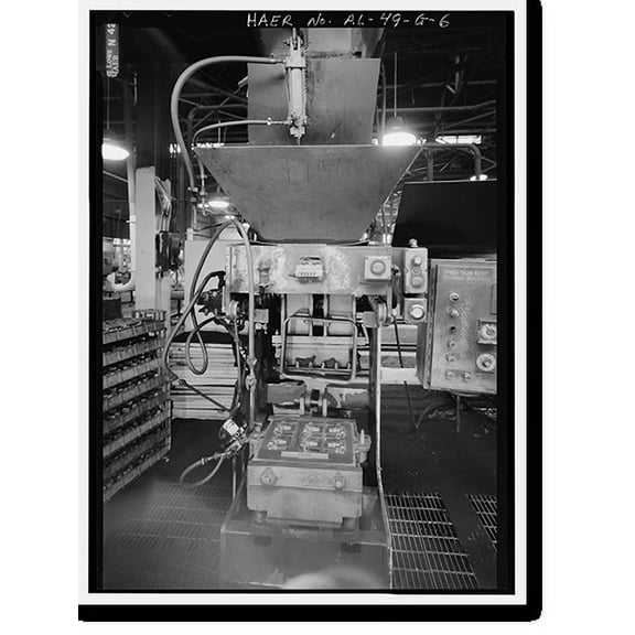 Historic Print, Stockham Pipe & Fittings Company, Brass Foundry, 4000 Tenth Avenue North, Birmingham, Jefferson County, AL - 6, 16" x 20"