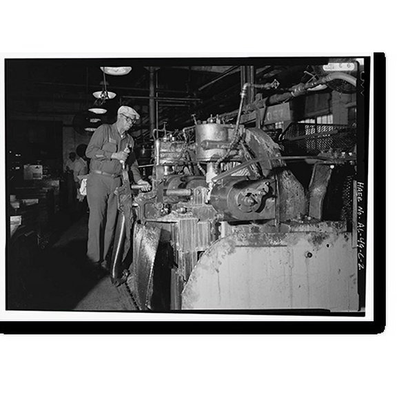 Historic Print, Stockham Pipe & Fittings Company, Tapping Room, 4000 Tenth Avenue North, Birmingham, Jefferson County, AL - 2, 18" x 24"