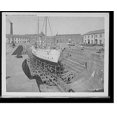 Historic Print, Stone dry dock, Norfolk Navy Yard, Va., 16" x 20