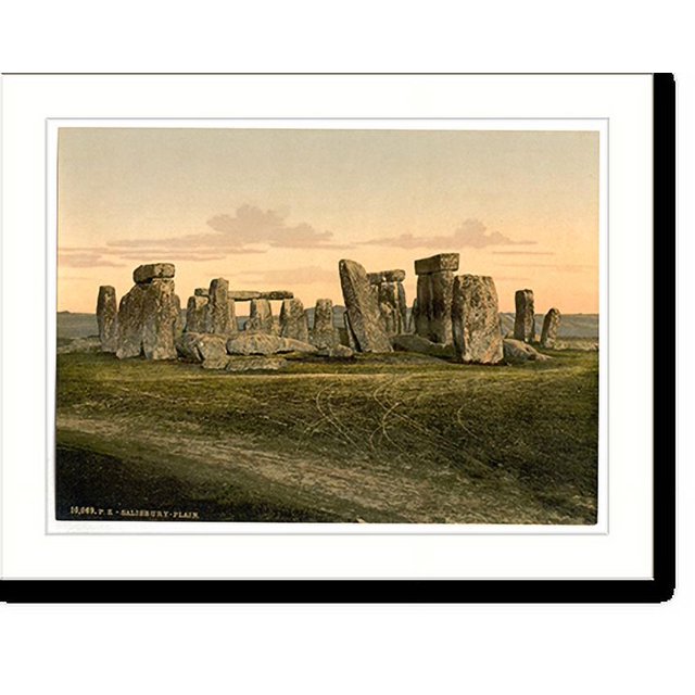 Historic Print, Stonehenge Salisbury England, 16" x 20"