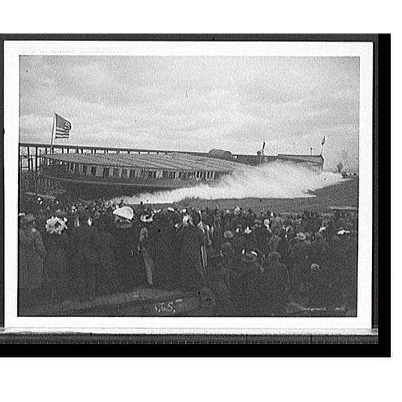 Historic Print, Str. Seeandbee, the launch, Nov. 9, 1912, 16" x 20"