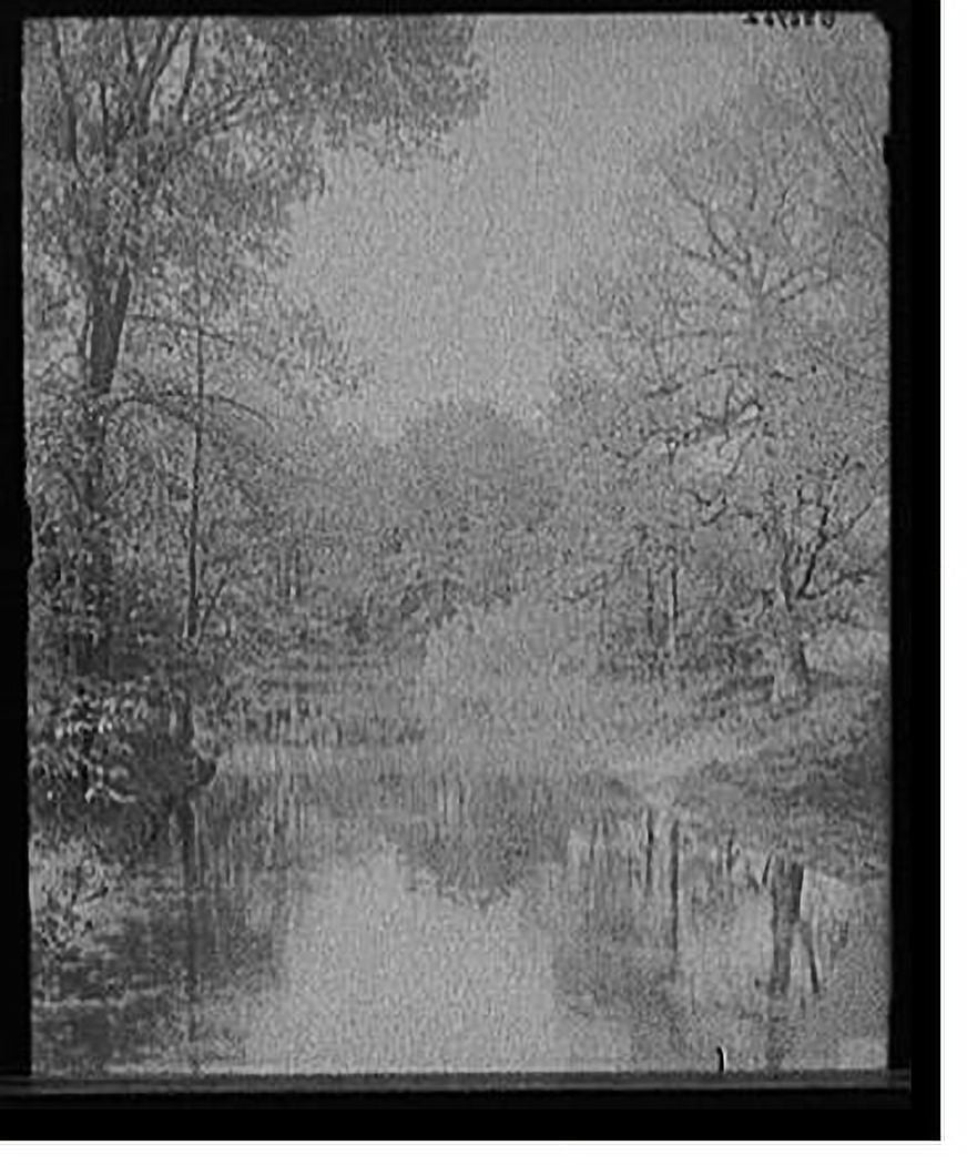Historic Print, [Stream in Genesee Valley Park, Rochester, N.Y.], 16" x