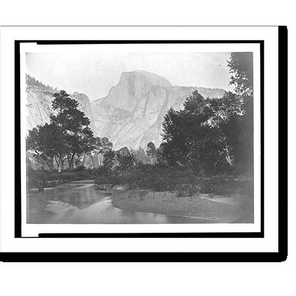 Historic Print, [Stream with trees and mountains in background, Yosemite National Park, Calif.], 16" x 20"