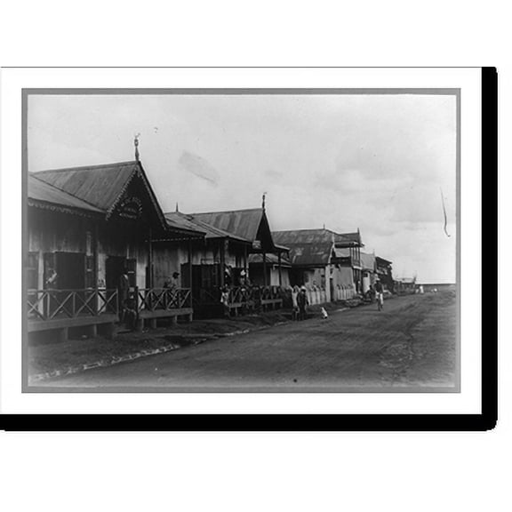 Historic Print, Street scene, Nairobi, Kenya.photo by D.V.F., Figueria, Mombasa., 18" x 24"