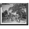 Historic Print, Street scrap in Grant's Town, Nassau, W.I., 16" x 20