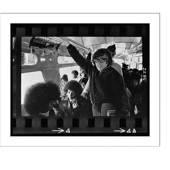 Historic Print, [Students on a school bus].Karales., 16" x 20"