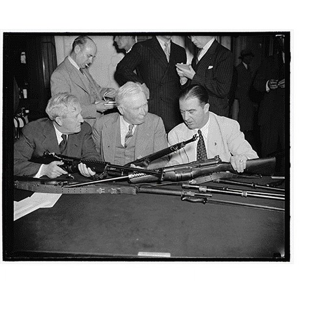 Historic Print, Study Johnson semiautomatic rifle. Washington, D.C