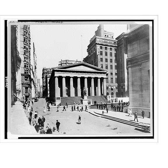 Historic Print, Subtreasury, Nassau & Wall sts., 16" x 20"