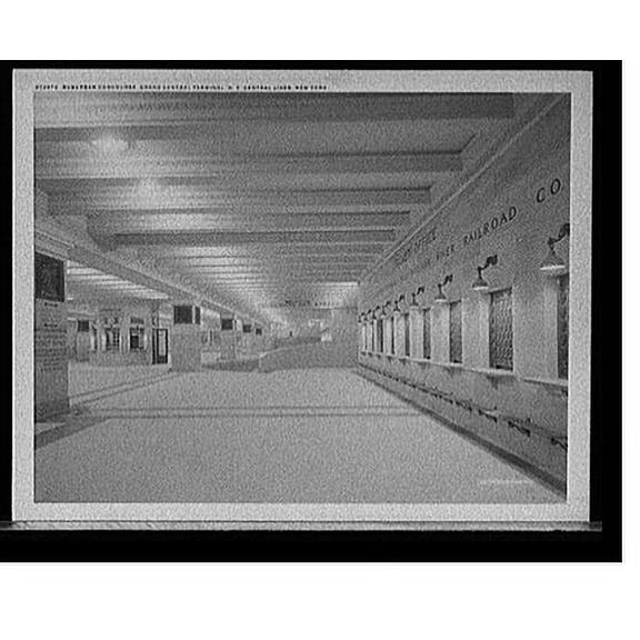 Historic Print, Suburban concourse, Grand Central Terminal, N.Y. Central Lines, New York, 16" x 20"