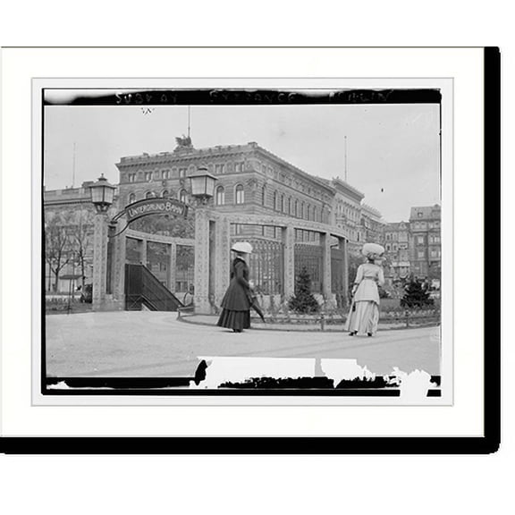 Historic Print, Subway entrance, Berlin, 16" x 20"